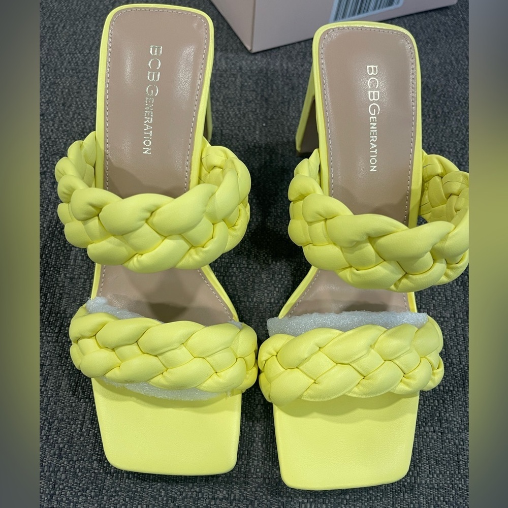 BCBGeneration Finaa Braided Heels NWT
